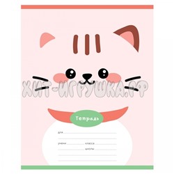 Тетрадь 12 л. частая косая линия "Lovely face" в ассортименте MESHU MS_50154, MS_50154