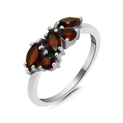 Кольцо из серебра гранат, Экзотика