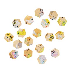 Пазл деревянный «Занимательные соты. Букашки»