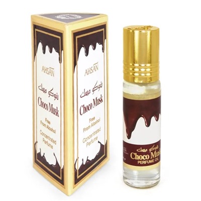 CHOCO MUSK Concentrated Perfume, Ahsan (ЧОКО МУСК масляные индийские духи), ролик, 6 мл.