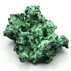Плисовый малахит 90*75*45мм, 262г.