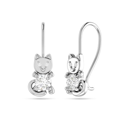 Серьги из серебра куб.циркон., ЗК0201549