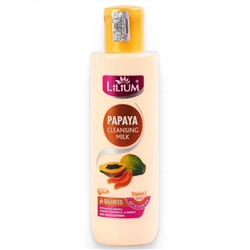 PAPAYA Cleansing Milk, Lilium (ПАПАЙЯ очищающее молочко для лица и тела, Лилиум), 200 мл.