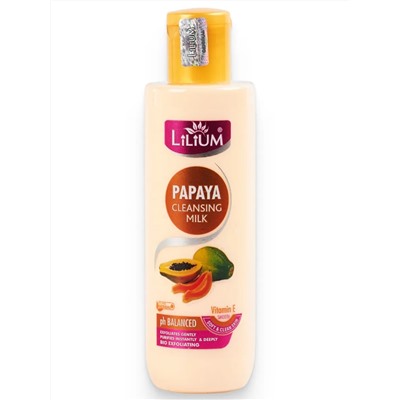 PAPAYA Cleansing Milk, Lilium (ПАПАЙЯ очищающее молочко для лица и тела, Лилиум), 200 мл.