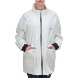 1106 WHITE Ветровка женская FASHION (100% полиэстер) размер 5XL- 56 российский