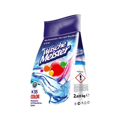 Порошок для стирки цветных тканей WASCHEMEISTER COLOR, 2.625г, полиэтилен