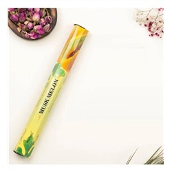 Premium Incense Sticks MUSK MELON, Aromatika (Премиум ароматические палочки МУСК ДЫНЯ, Ароматика), шестигранник, 20 г.