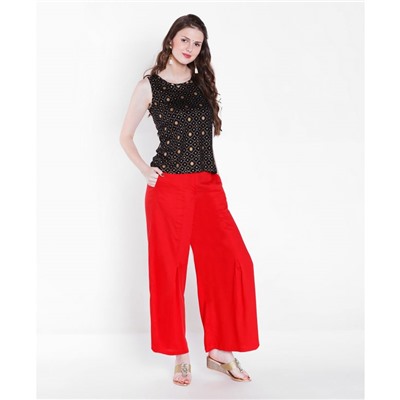 Srishti Gold Print Sleeveless Top XXL (Colour Black)