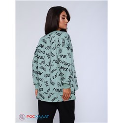 Трикотажный костюм с брюками оливковый К-62(2)