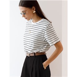 Футболка из премиального хлопка с эластаном