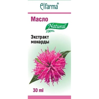 ЭКСТРАКТ МОНАРДЫ масло косметическое, Эльфарма, 30 мл.