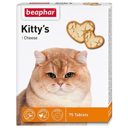 Витамины Киттис сыр-сердечки, 75 таблеток Беафар 12511АГ