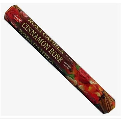 Hem Incense Sticks CINNAMON ROSE (Благовония КОРИЦА РОЗА, Хем), уп. 20 палочек.