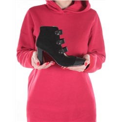 F655-61-2 BLACK Туфли женские (натуральная замша) размер 35