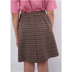 CLE Юбка дев. 725969/42ввэ, т.бежевый/т.коричневый