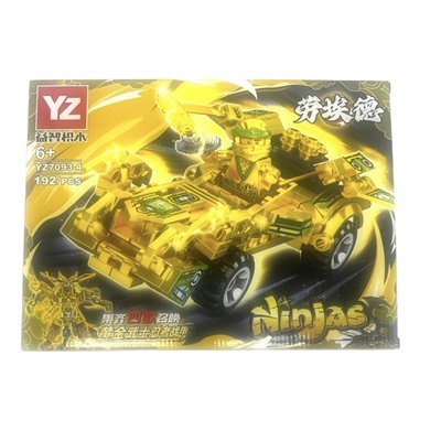 Конструктор NINJAS  Ниндзя и Джип-трансформер 192дет. 28*21см / YZ7093-4