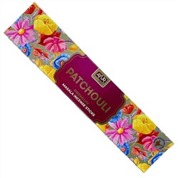 PATCHOULI Premium Masala Incense Sticks, Ayur Plus (ПАЧУЛИ, ароматические масала палочки премиум-класса, Аюр Плюс), 18 г.
