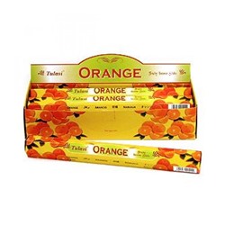 Tulasi ORANGE Fruity Incense Sticks, Sarathi (Туласи благовония АПЕЛЬСИН, Саратхи), уп. 20 палочек.