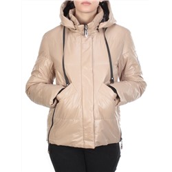 8269 BEIGE Куртка демисезонная женская BAOFANI (100 гр. синтепон) размер 50