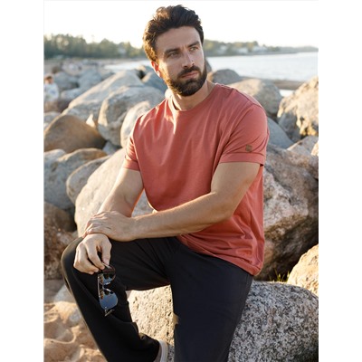 Футболка из фактурного полотна из 100% хлопка