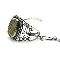 Браслет аммонит "Прямоугольник", 16 см