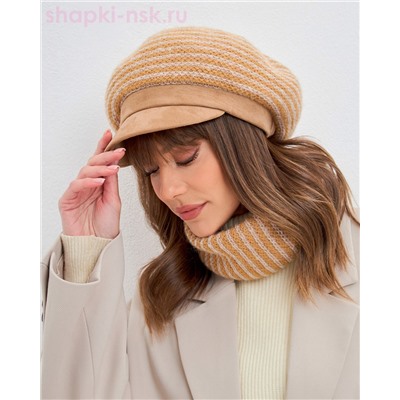 497-ТД Комплект женский (кепка+снуд) (56-58)