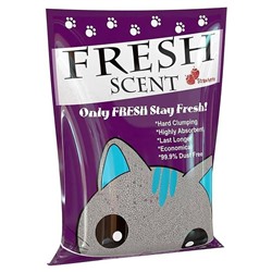Наполнитель Fresh Свежесть - Клубника 5л комкующийся  АГ
