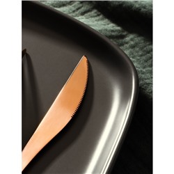 Набор столовых приборов из нержавеющей стали Magistro «Античность», 4 предмета, цвет бронзовый