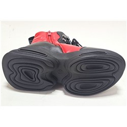 B-9709-D крас Ботинки зима для девочек (33-38)/8