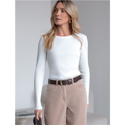 Джемпер тонкой вязки из вискозы с нейлоном