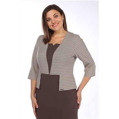 Lady Style Classic 762 кофейный_с_бежевым, Платье