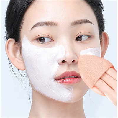 Губка-спонж для умывания капля с кармашком на веревке