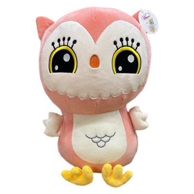 Игрушка с пледом СОВА - розовый р-р 130х160