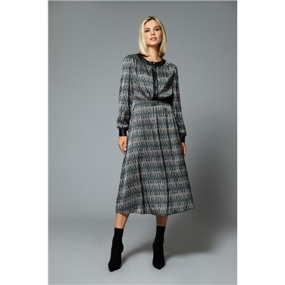 DiLiaFashion 0529 зеленый_фон, Платье