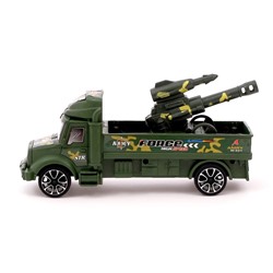 Грузовик инерционный «Военный автовоз» с пушкой