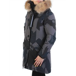 AH2580 Пальто женское зимнее (био-пух, натуральный мех лисицы) размер S - 42 российский
