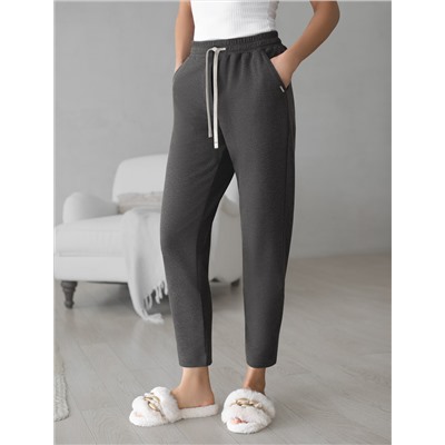 Брюки из облегченного футера с эластаном