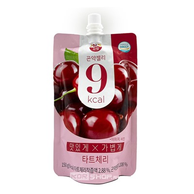 Желе конняку низкокалорийное Терпкая вишня Konjac Jelly 9 Kcal Tart Cherry Jaim, Корея, 150 г Акция