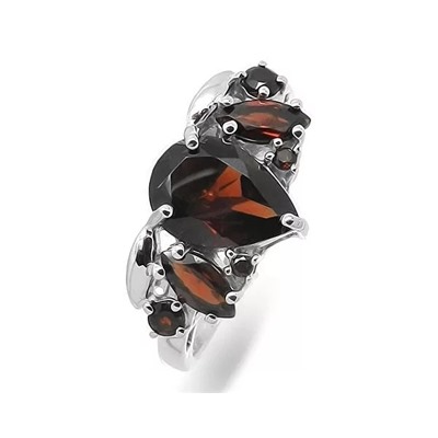 Кольцо из серебра гранат, Алия