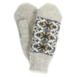 Варежки женские "Зигзаги" КРУГ 3433-1