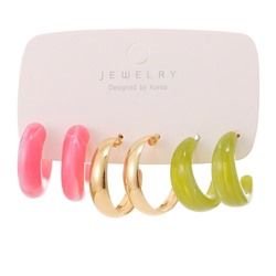 Набор сережек 3 пары. (НС-015)