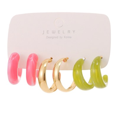 Набор сережек 3 пары. (НС-015)