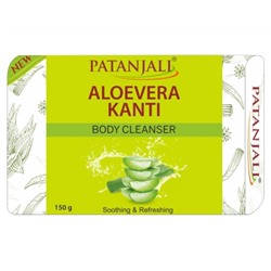 ALOE VERA KANTI Body Cleanser, Patanjali (АЛОЭ ВЕРА мыло для тела, Патанджали), 150 г.