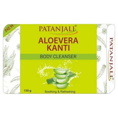 ALOE VERA KANTI Body Cleanser, Patanjali (АЛОЭ ВЕРА мыло для тела, Патанджали), 150 г.