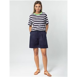 Шорты из тонкого хлопкового твила с эластаном