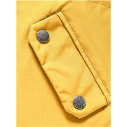 Парка зимняя подростковая для девочки желтого цвета 9332J