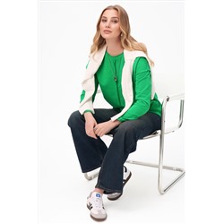 Женский лонгслив оверсайз из футера двухнитки Happyfox