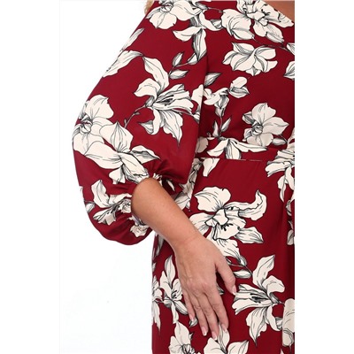 Jurimex 2764 красный_цветы, Платье