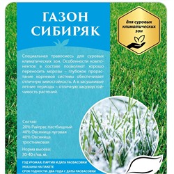 Газон Сибиряк 100 гр (СдС)