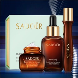 Набор для ухода за глазами антивозрастной Sadoer (Крем + Эссенция + Сыворотка-роллер)